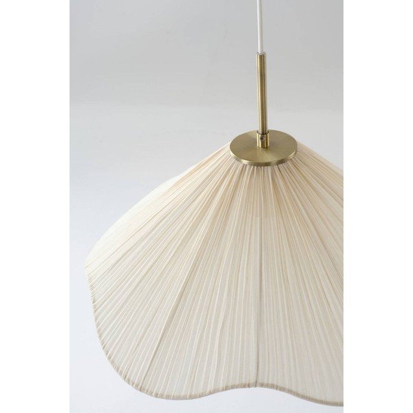 Krémovobiele látkové závesné svietidlo ø 50 cm Lunaria – Jotex-image-2