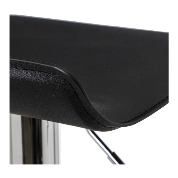 Čierne čalúnené barové stoličky v súprave s nastaviteľnou výškou 2 ks (výška sedadla 63 cm) – Casa Selección-image-2