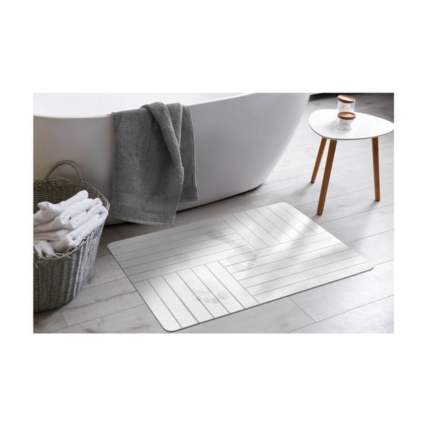 Biela kúpeľňová predložka 50x70 cm Malta – douceur d'intérieur-image-1