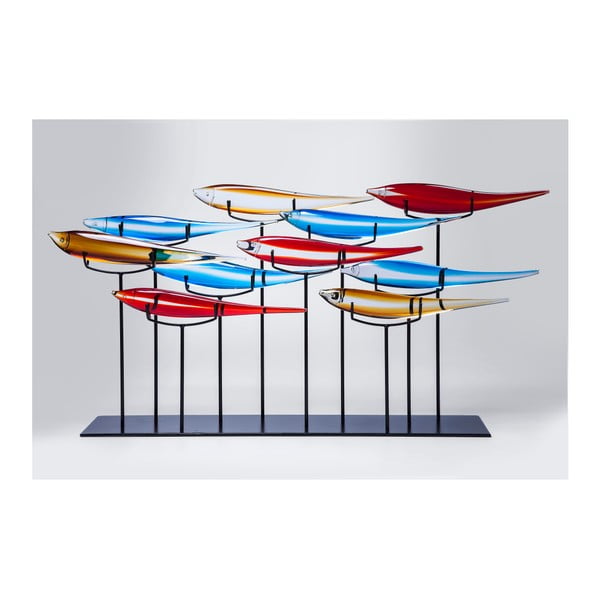 Dekorácia s motívom farebných rýb Kare Design, 20 × 80 cm
