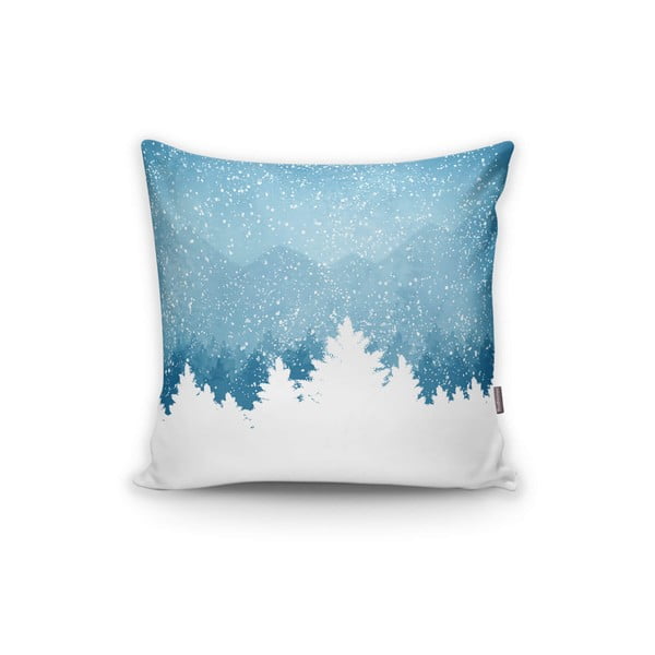 Súprava 4 vianočných obliečok na vankúš a behúň na stôl Minimalist Cushion Covers Winter Wonderland-image-3