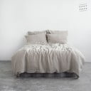Ľanové obliečky na jednolôžko v prírodnej farbe 140x200 cm Natural – Linen Tales