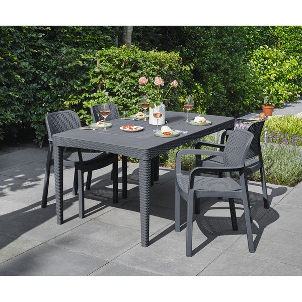 Záhradný jedálenský stôl 90x160 cm Girona – Keter-image-1