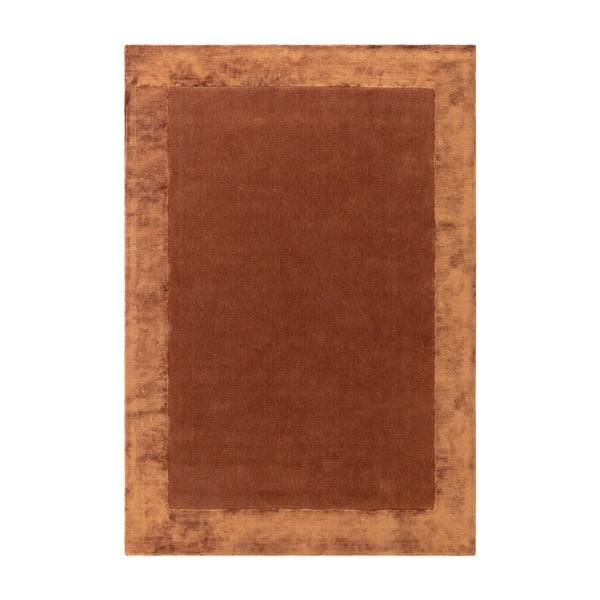 Ručne tkaný koberec s prímesou vlny v tehlovej farbe 160x230 cm Ascot – Asiatic Carpets