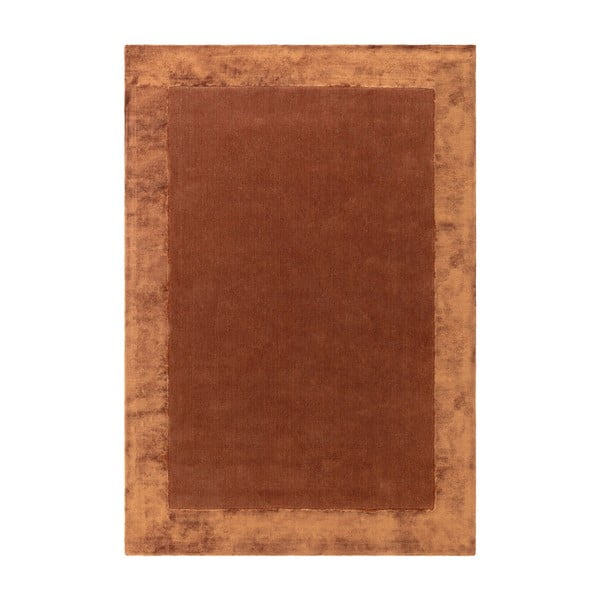 Ručne tkaný koberec s prímesou vlny v tehlovej farbe 80x150 cm Ascot – Asiatic Carpets