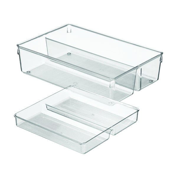 Dvojposchodový organizér do kuchynských zásuviek iDesign Linus, 31 x 20 cm-image-2