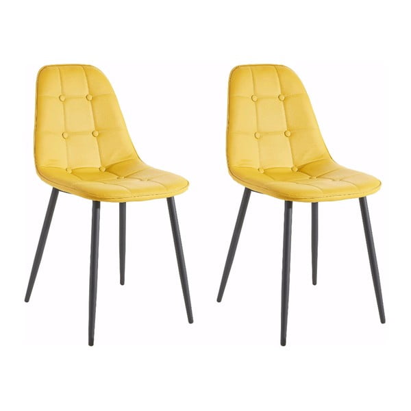 Sada 2 žltých stoličiek Støraa Lamar