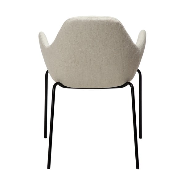 Krémové kreslo z textílie buklé Zimmer – DAN-FORM Denmark-image-4