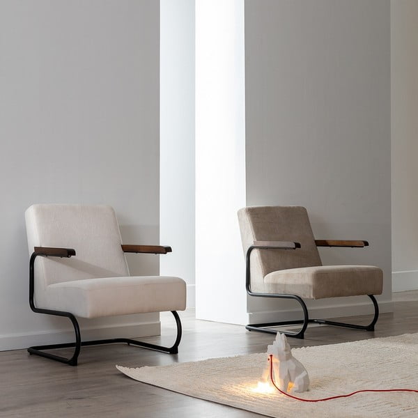 Taupe ženilkové kreslo Industra – Ixia-image-4