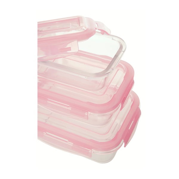 Sklenené dózy na potraviny 3 ks Freska – Premier Housewares-image-3