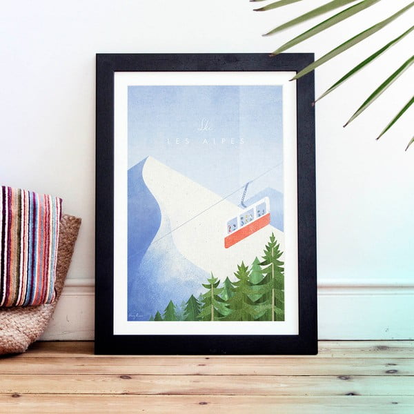 Plagát Travelposter Les Alpes, A3-image-1