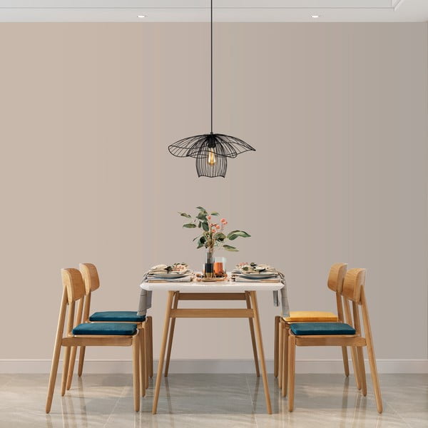 Čierne závesné svietidlo Squid Lighting Root, výška 123 cm-image-2