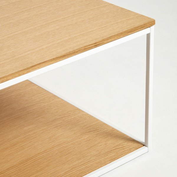 Konferenčný stolík s doskou v dubovom dekore 80x80 cm Yona - Kave Home-image-2