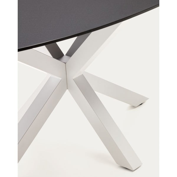 Jedálenský stôl so sklenenou doskou 100x200 cm Argo – Kave Home-image-1