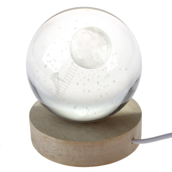 Svetelná dekorácia na USB v prírodnej farbe ø 8 cm – Dakls