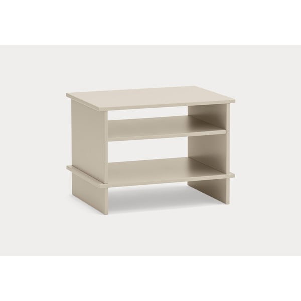 Krémovobiely nočný stolík s poličkami Inari – Teulat-image-2