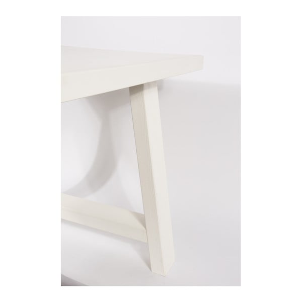 Biely stôl z masívneho dreva Zuiver A Zarámované, 200 x 90 cm-image-3