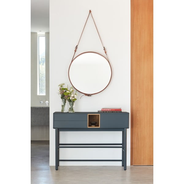 Tmavosivý konzolový stolík 35x120 cm Corvo - Teulat-image-1