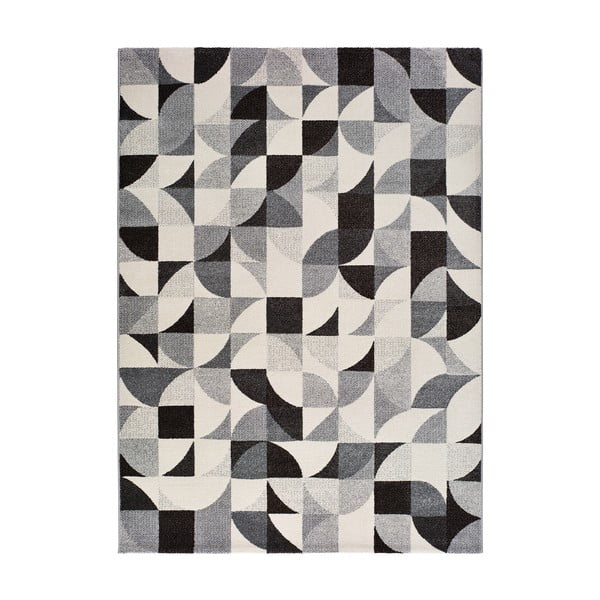 Sivý koberec Universal Adra Geo, 80 x 150 cm