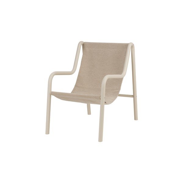 Béžové kovové záhradné kreslo Nokk – noo.ma
