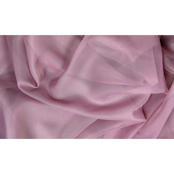 Ružová záclona 140x245 cm Voile – Mendola Fabrics-image-1