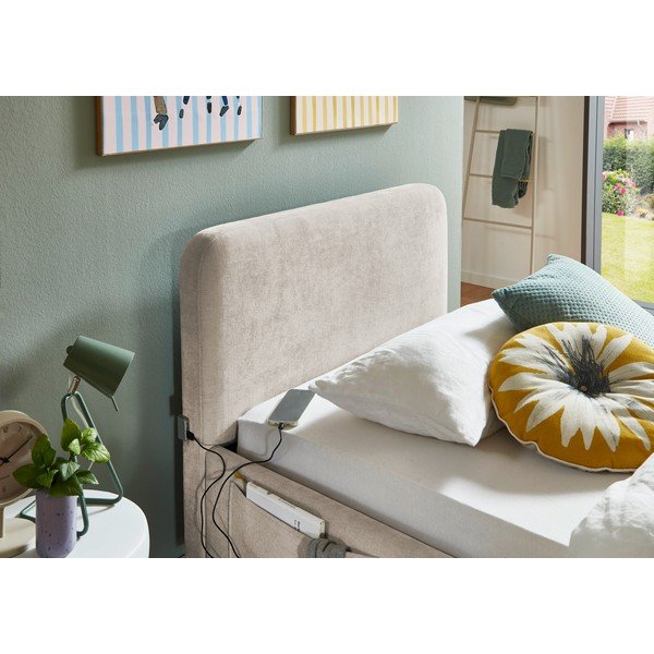 Béžová detská posteľ bez roštu 90x200 cm Cosy – Meise Möbel-image-2