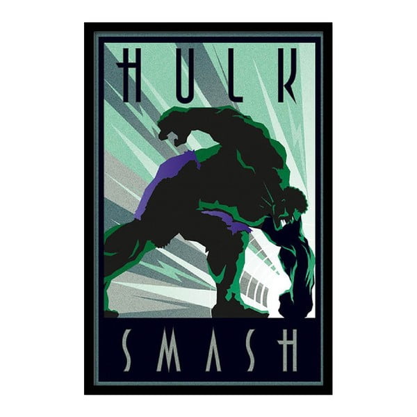 Plagát Hulk Smash, 35x30 cm