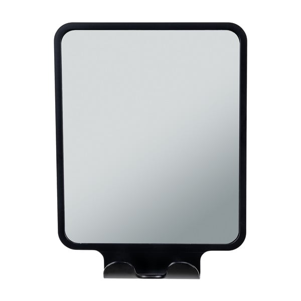 Kozmetické zrkadlo s vešiakom 14x19.5 cm Quadro Black – Wenko