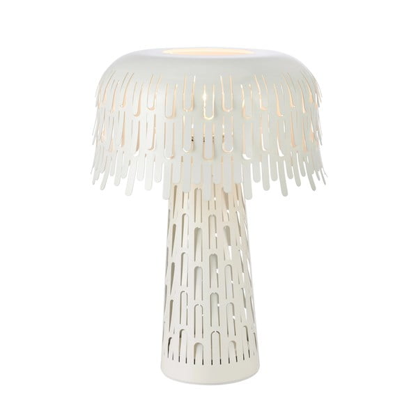 Biela stolová lampa s kovovým tienidlom (výška 38 cm) Verbera – Markslöjd