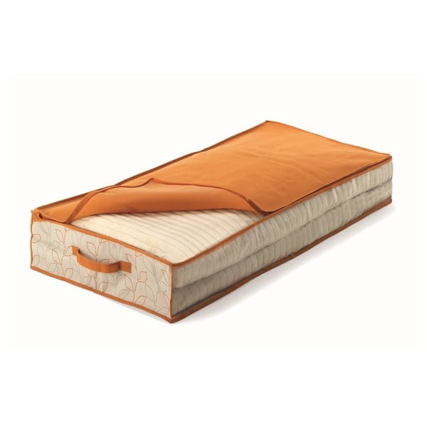 Oranžový úložný box pod posteľ Cosatto Bloom, šírka 50 cm