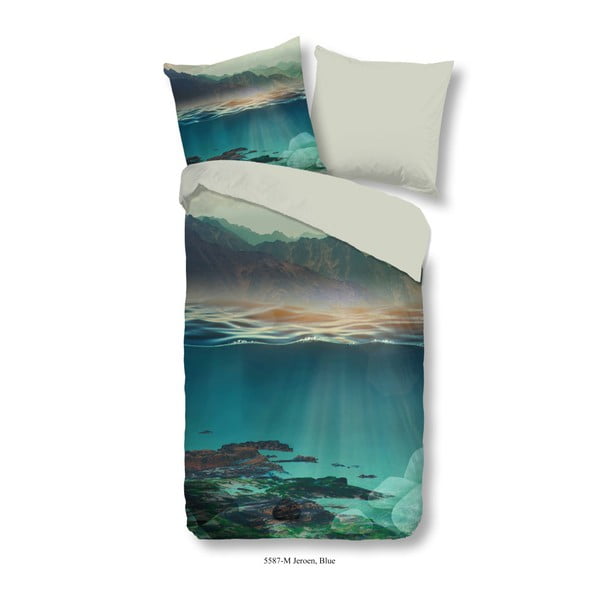 Obliečky na jednolôžko z mikroperkálu Muller Textiels Under the Sea, 135 × 200 cm
