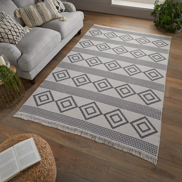 Sivý koberec 160x230 cm Deuce Teo - Flair Rugs-image-2