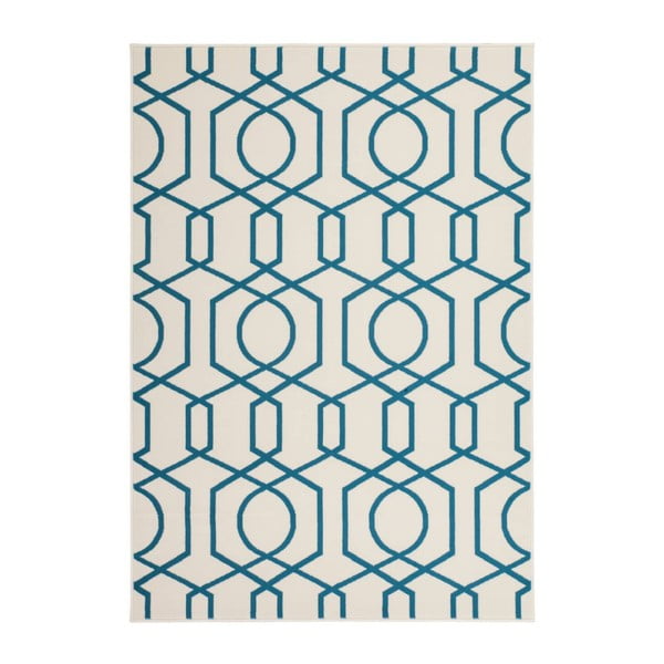 Zelený koberec Kayoom Stella Elfenbein Turkis, 160 × 230 cm