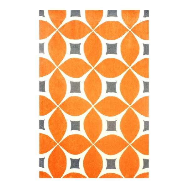 Ručne tuftovaný koberec nuLOOM Deep Orange, 152 x 244 cm