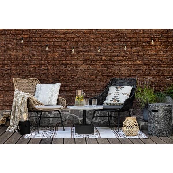 Béžovohnedý obojstranný vonkajší koberec z recyklovaného plastu Green Decore Afra, 90 x 150 cm-image-1