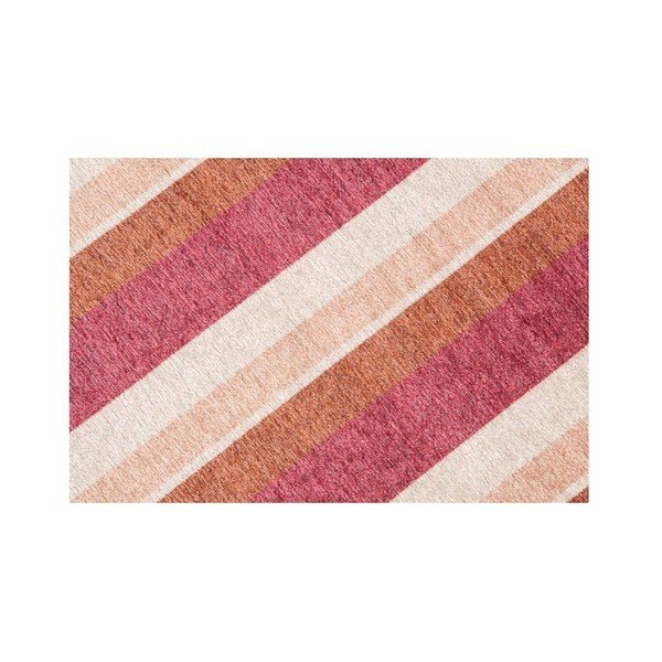 Červenooranžový koberec Floorita City Loft Stripes, 80 x 130 cm-image-3