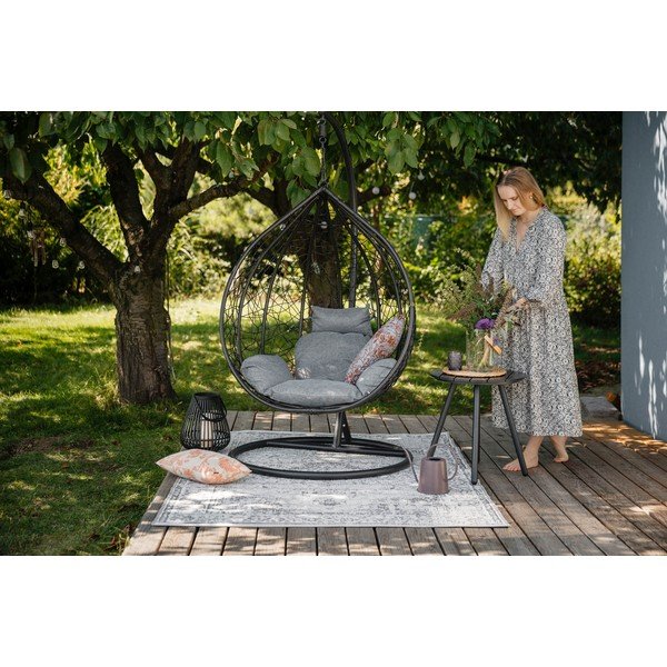 Sivý záhradný stôl Bonami Essentials Lounge, ø 51 cm-image-4