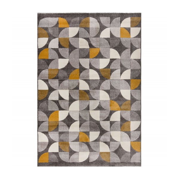Sivo-žltý koberec Flair Rugs Alcazar, 120 x 170 cm