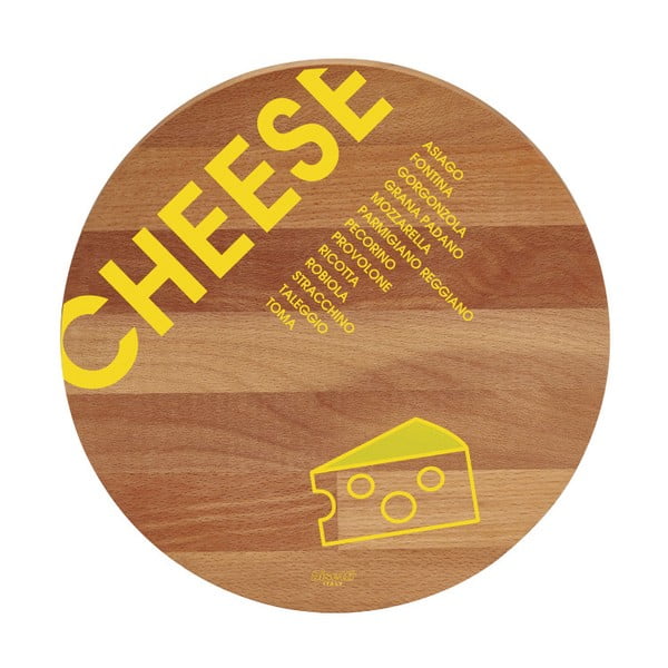Lopárik z bukového dreva Bisetti Cheese, 30 cm