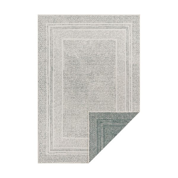 Zeleno-biely vonkajší koberec Ragami Berlin, 200 x 290 cm