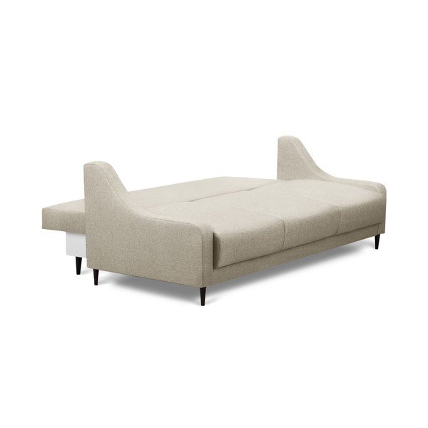 Béžová rozkladacia pohovka s úložným priestorom Mazzini Sofas Ancolie, 215 cm-image-2