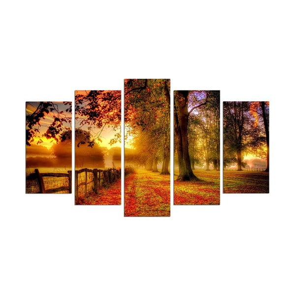 Viacdielny obraz Autumn Way 110 × 60 cm