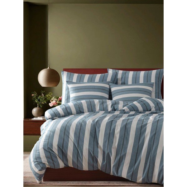 Modré obliečky na dvojlôžko 200x200 cm Helsinki – Mijolnir