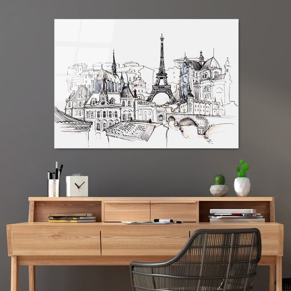 Sklenený obraz 70x100 cm Paris - Wallity-image-1