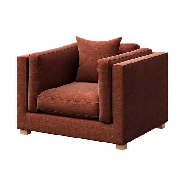 Relaxačné kreslo v tehlovej farbe Pomo – Ame Yens-image-2
