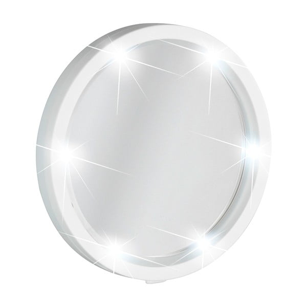 Nástenné zväčšovacie zrkadlo s LED svetlom Wenko Travel