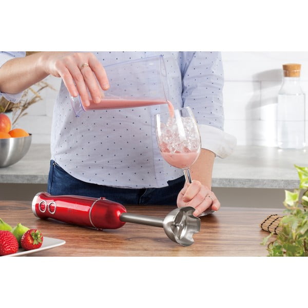 Červený tyčový mixér Burgundy Metallic Line - BerlingerHaus-image-3