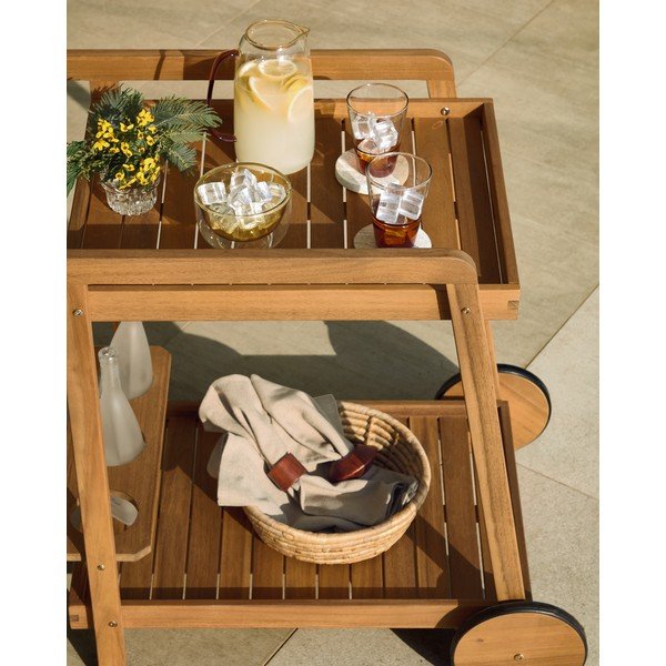 Servírovací stolík z masívu akácie 55x73 cm Felisa – Kave Home-image-3