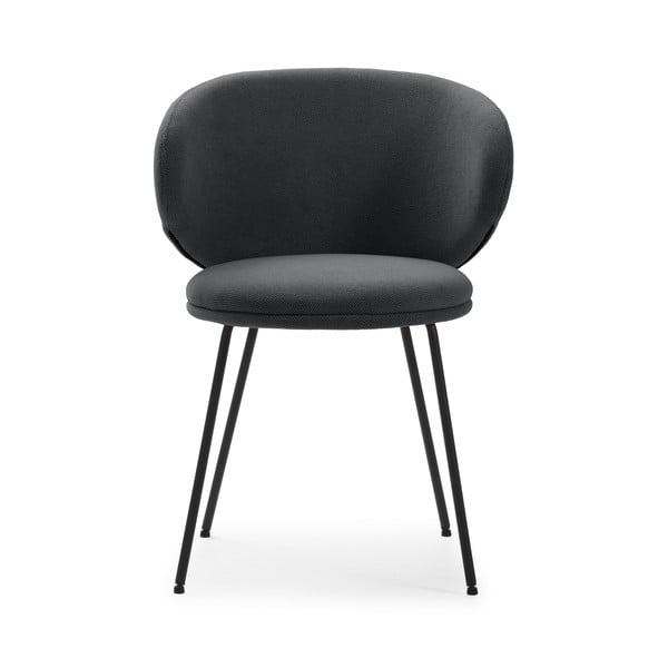 Tmavosivé čalúnené jedálenské kreslá v súprave 2 ks Rush – Marckeric-image-2