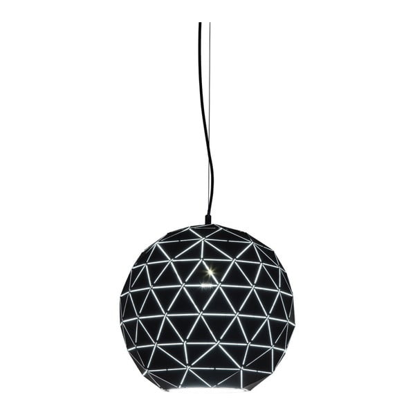 Čierne stropné svietidlo Kare Design Triangle, Ø 40 cm
